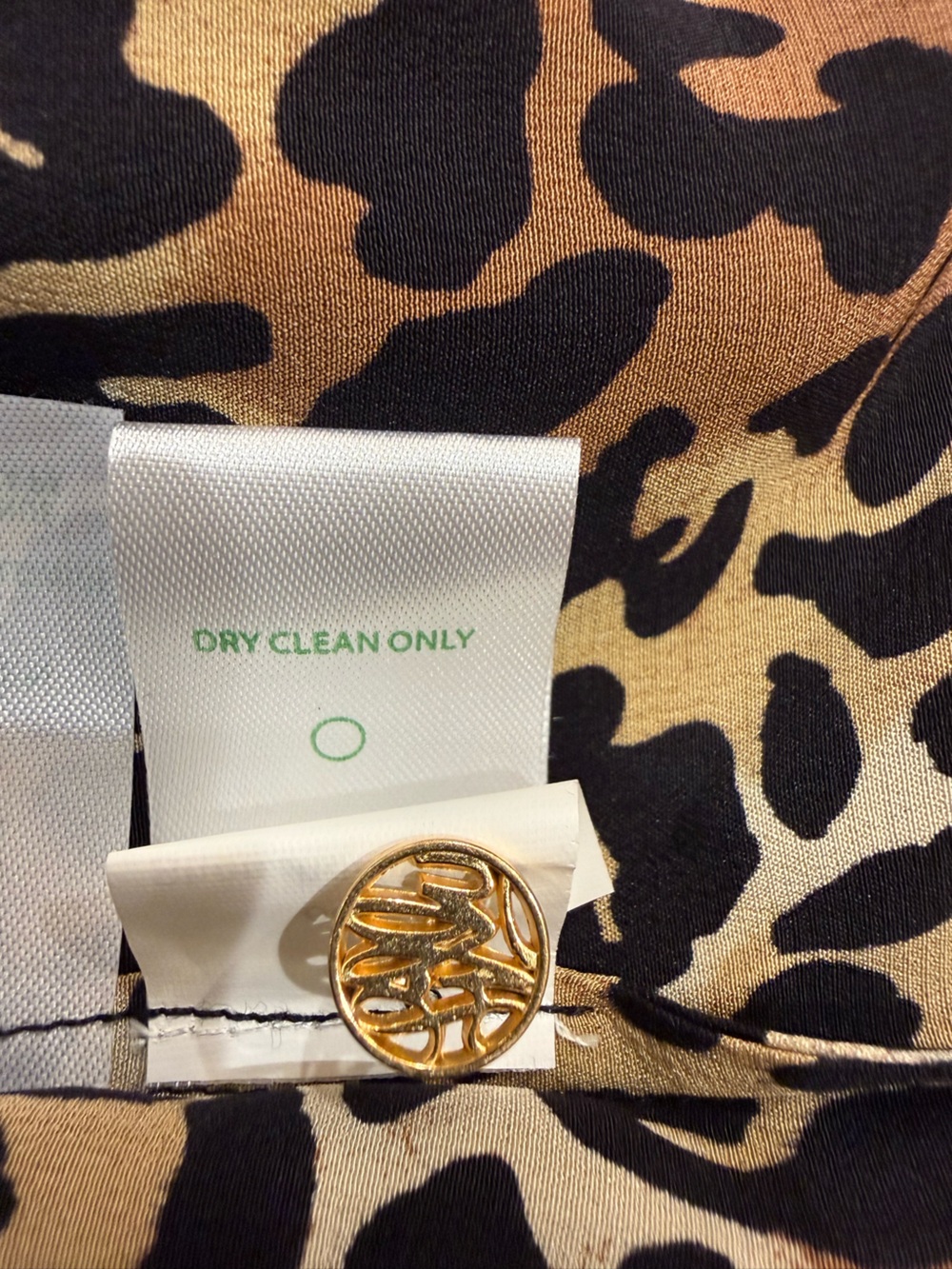 Lilly Pulitzer Animal Print V-Neck Blouse in Brown, Black & Cream - Picture 7 of 7